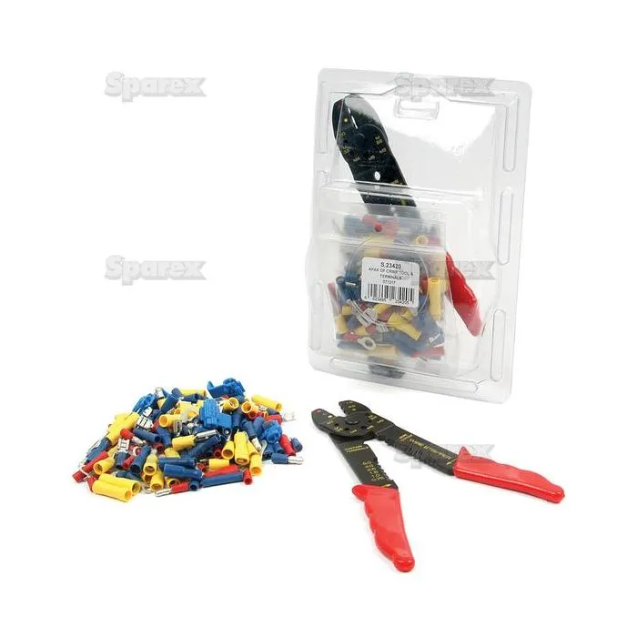 Kabelschoenen + Tang, enkele trekontlasting, Assortiment (Agripak 160 stuks)