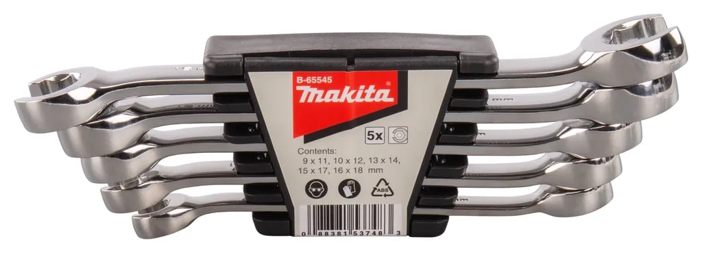 MAKITA ACCESSOIRES B65545 | RINGSLEUTELSET | OPEN | 5DELIG – B65545