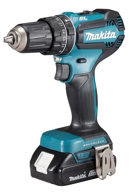 MAKITA AKU ACCUSLAGSCHROEVENDRAAIER LIION LXT 18V/2,0 AH, MAKPAC DHP485RAJ