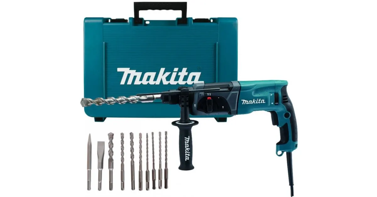 Makita Combihamer met accessoires 2.4J, 780W HR2470X16