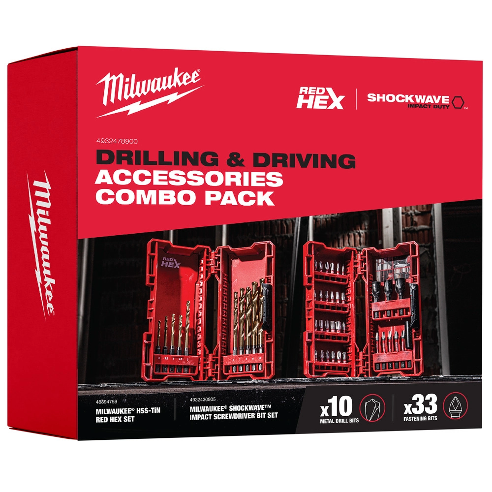 Milwaukee Drilling en Driving Accessoires Combo Pack 1