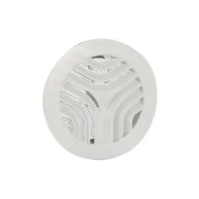 Nedco BV Ventilatierooster Ø125mm wit met klemmen, met gaas