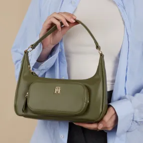 Tommy Hilfiger Soft Utility Green Handbag