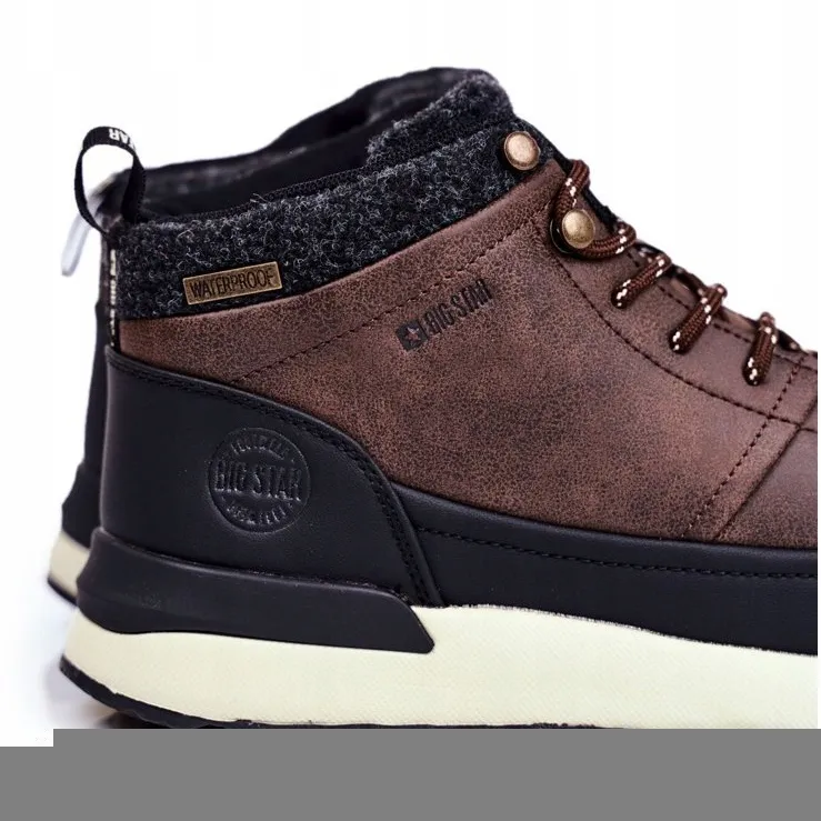Trekkingschoenen Heren Big Star Outdoor Bruin GG174562 zwart