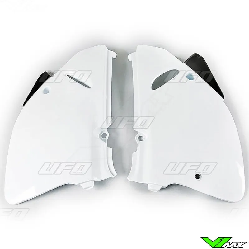 UFO ZIJNUMMERPLATEN WIT  SUZUKI RM125 RM250