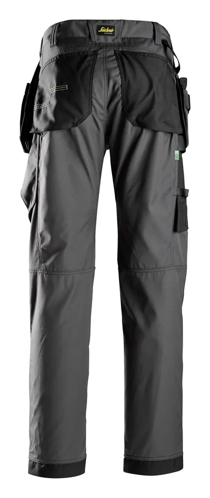 VLOERLEGGERSBROEK FLEXIWORK MET HOLSTERZAKKEN STAALGRIJS/ZWART MAAT 46  69235804046